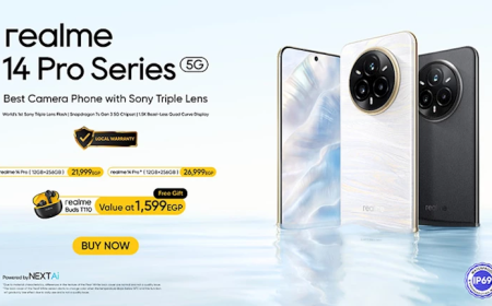 سلسلة realme 14 Pro  تحصد جائزة التميز لأفضل كاميرا ثلاثية من سوني