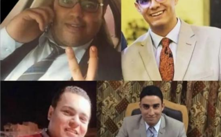 مصرع أربعة مستشارين من الدائرة الأولى (مدني) في محكمة ديروط بمحافظة أسيوط