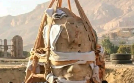 اكتشاف ورفع تماثيل الملك أمنحتب الثالث بالأقصر