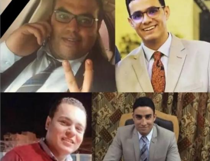 مصرع أربعة مستشارين من الدائرة الأولى (مدني) في محكمة ديروط بمحافظة أسيوط