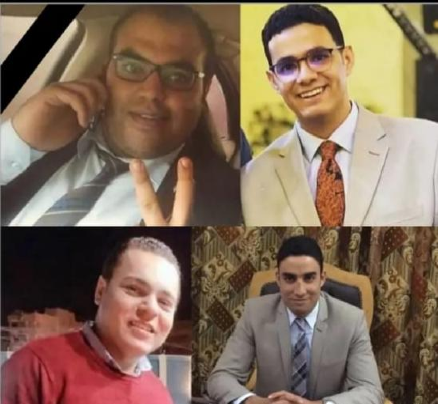 مصرع أربعة مستشارين من الدائرة الأولى (مدني) في محكمة ديروط بمحافظة أسيوط