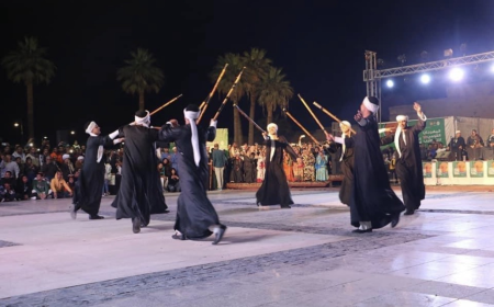 الفنون القتالية بمهرجان العلمين.. التحطيب من القتال إلى الفن الشعب