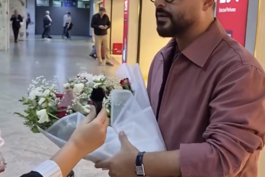 ناصيف زيتون يصل مطار تونس للمشاركة في احتفال اتحاد إذاعات الدول العربية